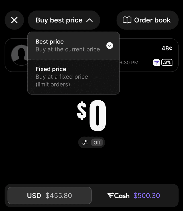 Limit Orders: Trade at the Price You Choose